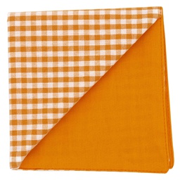 Pochette "Garden Party" vichy orange