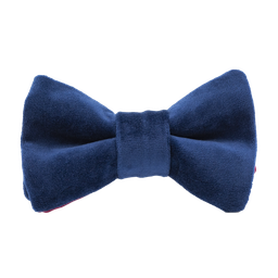 Noeud papillon uni en velours "Velvet" bleu marine