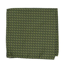 Pochette en soie "Archie" verte