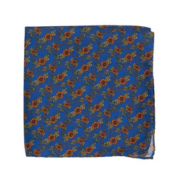 Pochette en soie "Elton" bleu roi