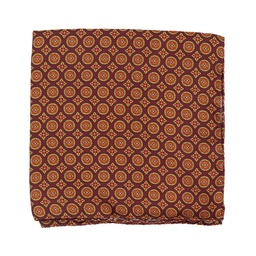 Pochette en soie "James" bordeaux