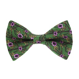 Noeud papillon en soie "Elton" vert