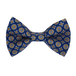 Noeud papillon en soie "James" bleu