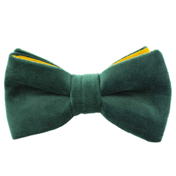 Noeud papillon uni en velours "Velvet" vert sapin