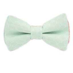 Noeud papillon "Ariel" vert d'eau écailles de poisson