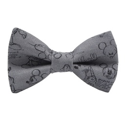 [JA.NP.MO.DEAN.41] Noeud papillon "Mickey" gris anthracite