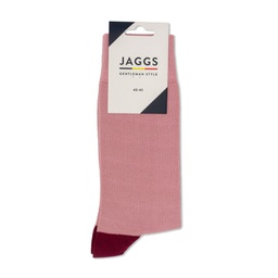 Chaussettes vieux rose en coton