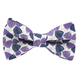 Noeud papillon Liberty "Deco Wings" violet & bleu