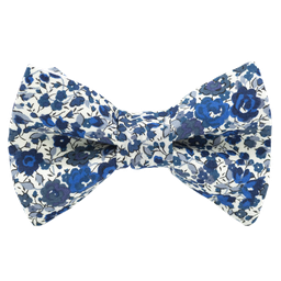 Noeud papillon enfant Liberty "Emma and Georgina" bleu & blanc