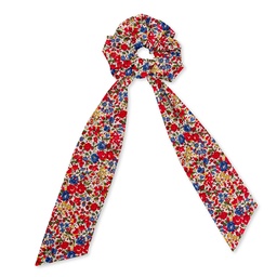 [JA.CHF.LI.EMMA.03] Chouchou foulard Liberty "Emma and Georgina" rouge