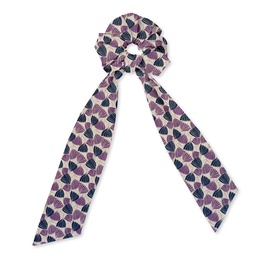 [JA.CHF.LI.DEWI.01] Chouchou foulard Liberty "Deco Wings" violet & bleu