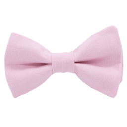 Noeud papillon uni rose pâle "Toulouse"