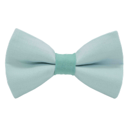 Noeud papillon uni vert d'eau "Tahiti" bague vert piscine