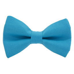 Noeud papillon uni turquoise "La Havane"