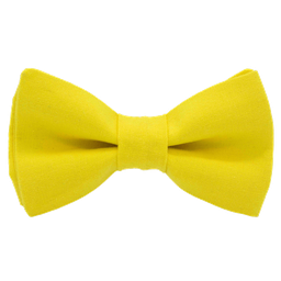 Noeud papillon uni jaune "Tokyo"